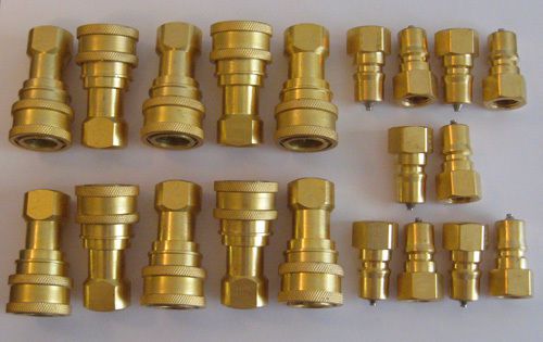 1/4&#034; M/F Brass Quick Disconnects, Set of 10