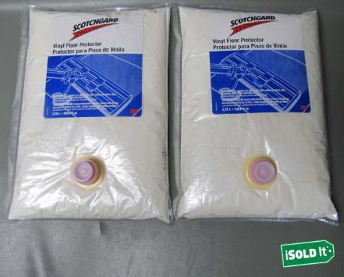 2 new 3m scotchgard vinyl floor protector 1) gallon bags high performance coat for sale