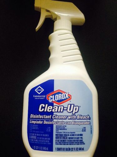 2 bottles of clorox clean-up cleaner with bleach - 32 fl oz [1 quart] commercial for sale