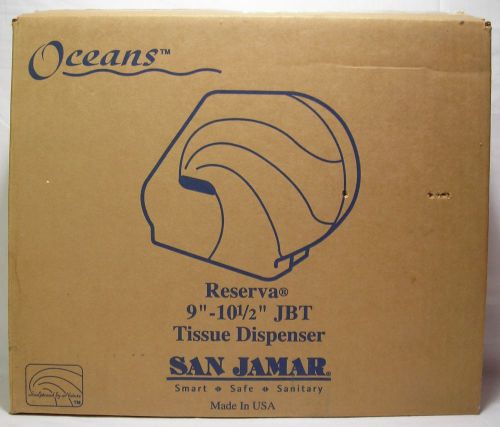 San Jamar Reserva Oceans Toilet Paper Dispenser Arctic Blue R3090TBL Missing Key