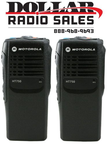 2 New Refurbished Front Housing For Motorola HT750 4CH Two Way Radios 