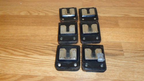 One heavy duty leather case belt swivel ham radio holder for sale