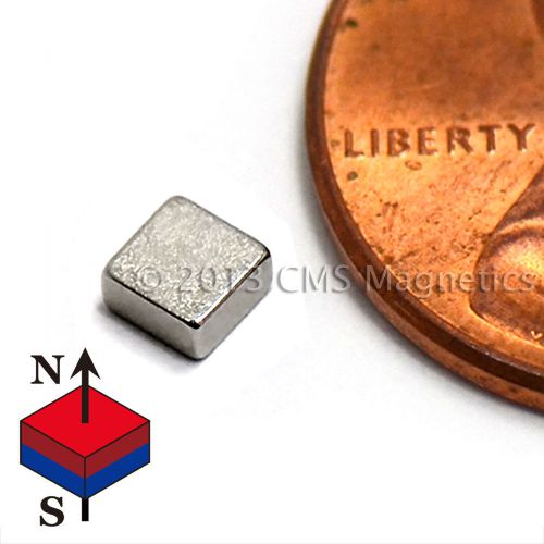 Neodymium Block Magnet N42 1/8&#034; x 1/8&#034;x .06&#034; NdFeB Rare Earth Magnets Lot 500