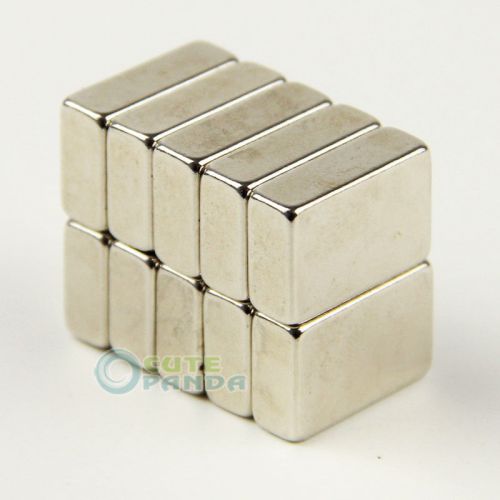 Lots 20 super strong block cuboid magnets rare earth neodymium 15 x 10 x 5mm n35 for sale