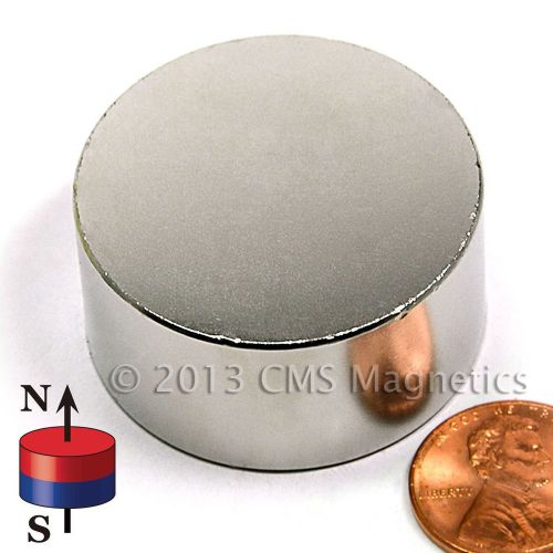Neodymium disk magnets n42 1.5x0.5&#034; strong ndfeb rare earth magnets lot 5 for sale
