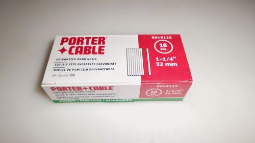 Porter-cable pbn18125 5,000 1-1/4&#034; 18 gauge galvanized brad nails new for sale