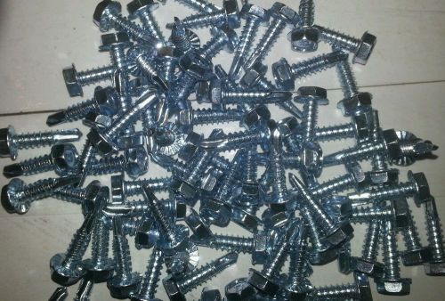 Tek screws #10 x 3/4&#034; self-drilling hex washer head- 1000 pcs for sale