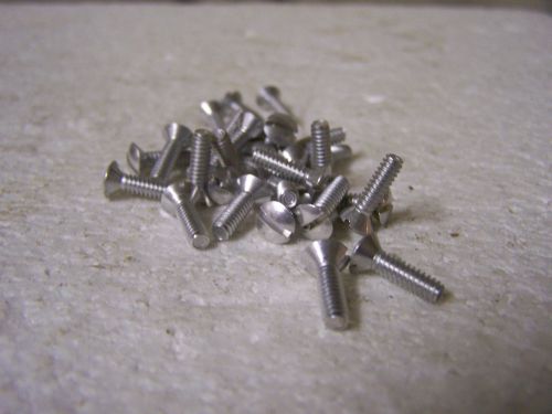 6-32 x 1/2&#034; oval head aluminum machine screw slotted qty. 30 for sale