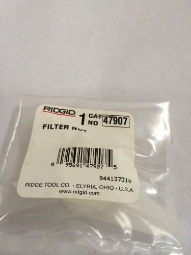 RIDGID PART NUMBER 47907 NUT, FILTER New Free Shipping