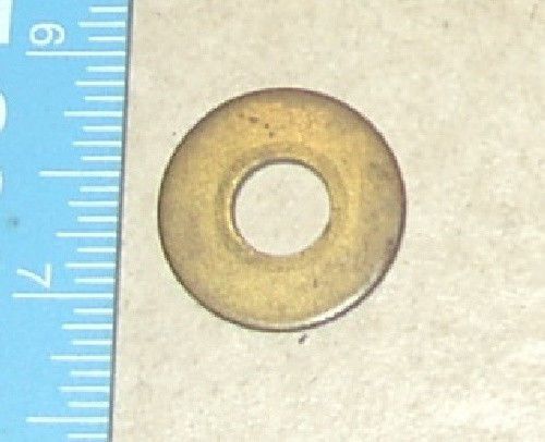 One 3/8 inch brass washer, many available.  1 inch od  nos vintage for sale
