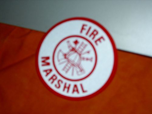 FIRE MARSHALL  3&#034; Maltese  MOUNT WINDOW  Sticker Decal