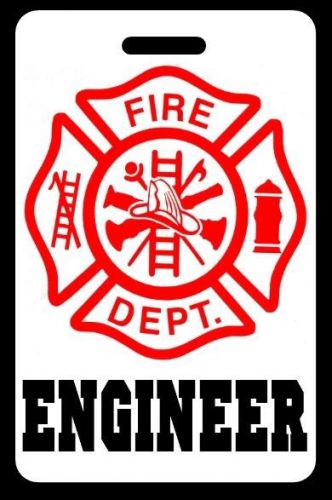 ENGINEER Firefighter Luggage/Gear Bag Tag - FREE Personalization