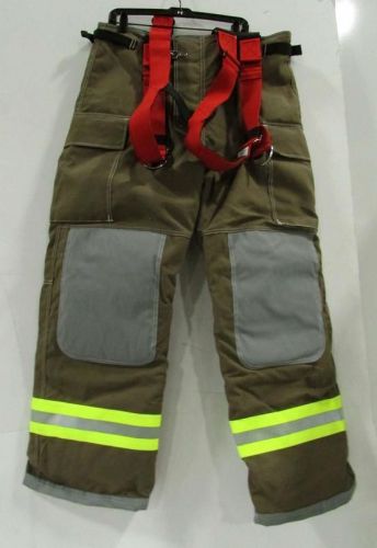 Innotex inno5000 men&#039;s size large 32 suspender coverall fire fighter pants for sale