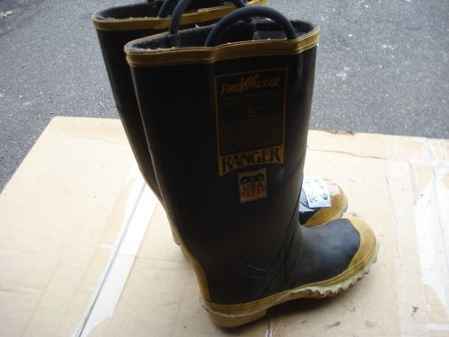 Ranger FIREWALKER Firefighter Turn Out Gear Rubber Boots Steel Toe 6.0 M...R-141