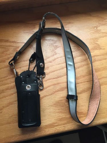 boston leather radio strap