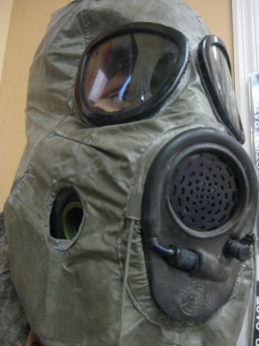Lot 10 nbc hood for m17 gas mask head protection for sale