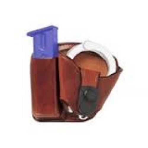 Bianchi 19856 Tan Plain Leather Mag Cuff Combo Paddle For Glock 17/19/22 Holster