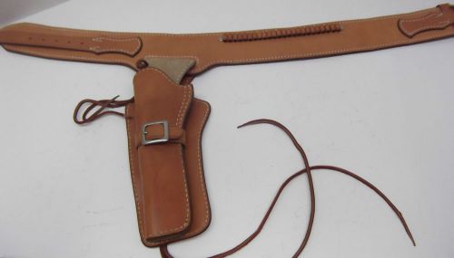 Tex shoemaker leather 905 western rig hanger holster colt gun left hand for sale