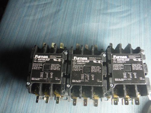 Furnas 42af35ajasp definite purpose controller/contactor, lot of three for sale
