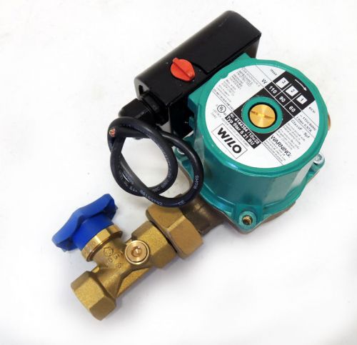 Wilo star s-21-bu circulator pump bronze &amp; valve s21bu 3-speed 115v / warranty for sale