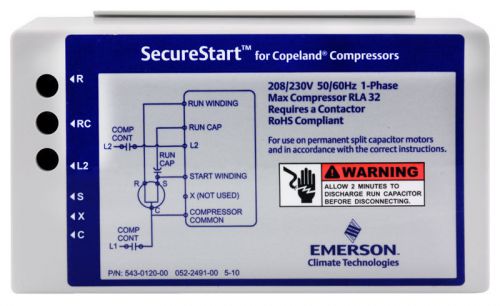 Rheem Ruud Emerson Copeland 543-0120-00 SecureStart Compressor Start Module