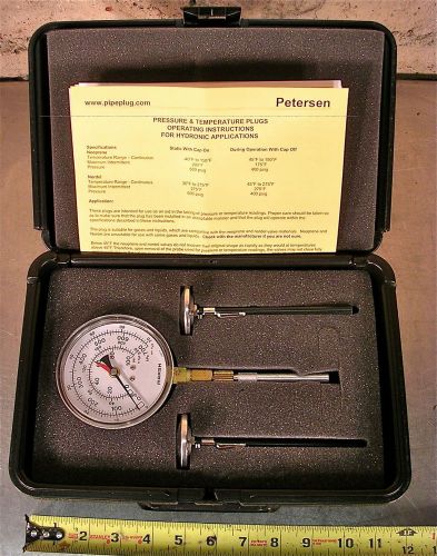 PETERSON MODEL No. 312-1500-XL, PRESSURE TEMPERATURE PROBE KIT WITH CASE