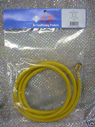 Fjc products refrigerant charging hose 72&#034; yellow r134a for sale