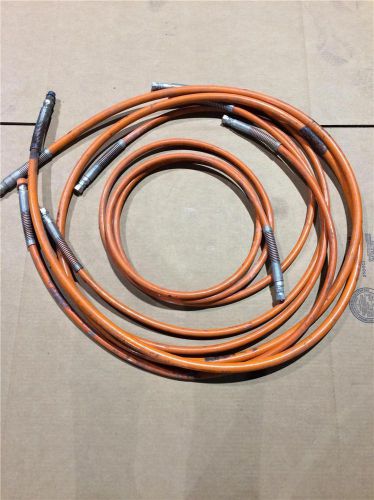 Heavy duty synflex enerpac eaton 5pc 15 ft &amp; 5 ft hydraulic hose &amp; fittings for sale