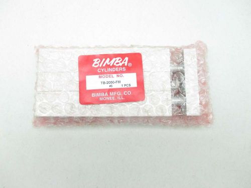 NEW BIMBA TB-2050-FM 50MM STROKE 20MM BORE 140PSI PNEUMATIC CYLINDER D427176