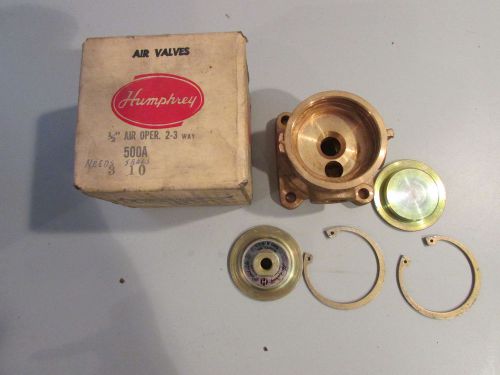 Humphrey air valves 500a-3-10 air operated 2-3 way 1/2&#039;&#039; no seals for sale