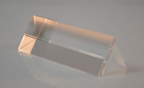 Equilateral  acrylic prism 75 length x 25mm face size for sale