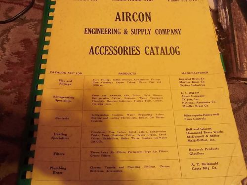 AIRCON ENGINEERING AND SUPPLY COMPANY CATALOG CUMBERLAND MD EARLY 1930&#039;S OR 40&#039;S