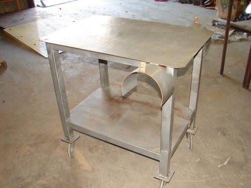 Industrial steel cart multi purpose 2 shelf 36&#034; x 24&#034; x 36&#034;  ***xlnt*** for sale