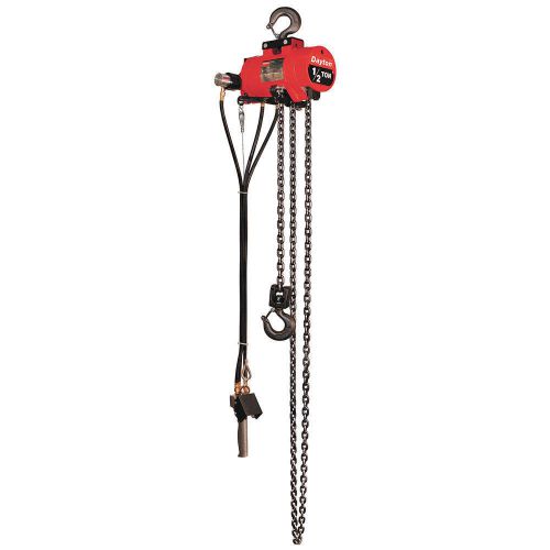 New dayton air chain hoist, 1000 lb. cap. 10 ft. lift model 29xl86 rtl $2,753.00 for sale