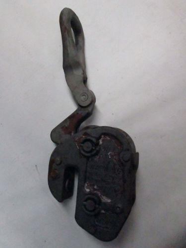 Merrill bros no. 21 1-ton plate clamp 0&#034;-3/4&#034; for sale