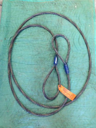 Wire rope lift sling 5/8&#039;&#039; x 16&#039; long 3900 pound capacity. made in usa for sale