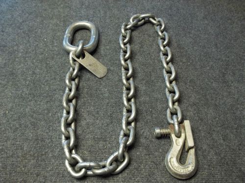 Agricultural towing safety chain grade 70 3/8&#034; x 5 foot rigging tie down for sale