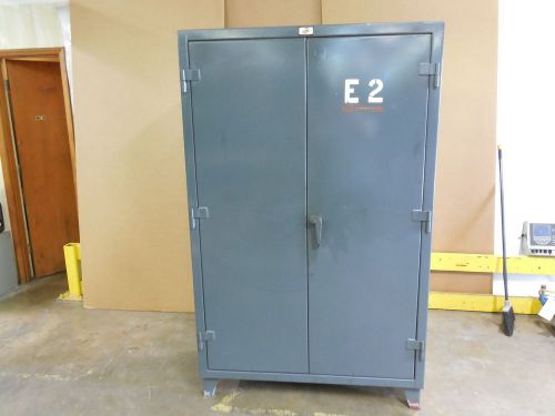 E2 strong hold 4 shelf adjustable heavy duty shop storage cabinet 78 x 48 x 24 for sale