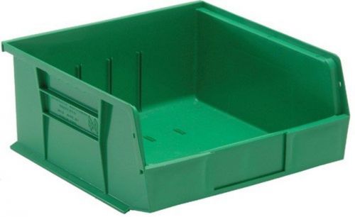 6 bins ultra hang or stack storage parts bin green 11 x 11 molded polypropylene for sale