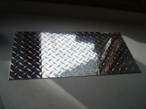 ELEVEN New Stanley National Polished Aluminum 24x12 inch diamond plate shelf