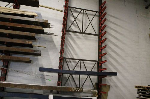 Used Frazier Cantilever Racks 22&#039; Tall Single Sided w/ 24&#034; Arms