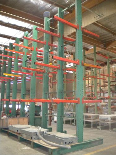 Heavy duty 21 ft. tall double sided cantilever racks   ***ontario, calif.*** for sale