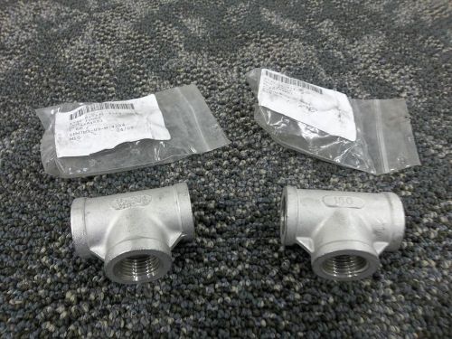 2 conduit pipe fitting t tee connector 1/2&#034; 304 ss stainless steel 150 new for sale