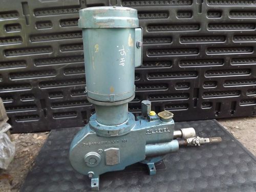 Milton roy fr150b96 metering pump w/ electric motor 100 or 1000psi 21gph for sale