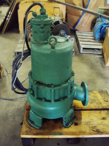 Hydr-o-matic rs4l2000m44 submersible sewage pump, imp dia 10, 460 volt (used) for sale