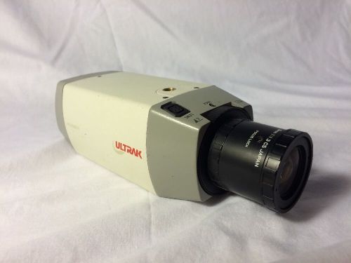 ULTRAK KC5500CN CCD COLOR CAMERA FOR CCTV SECURITY + 8mm Lens + Adapter