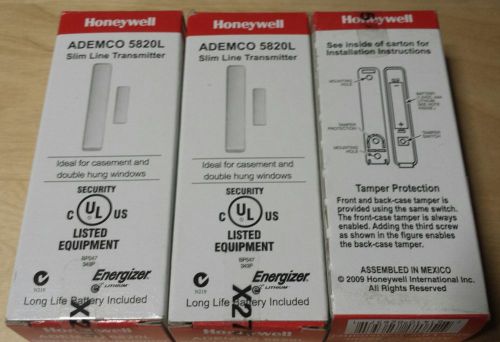 3 Ademco 5820L / Honeywell 5820L Wireless Slimline Contact Transmitters