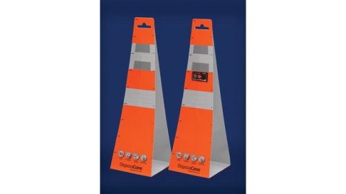 Disposacone temporary traffic cone (3 packages of 3 units each) for sale