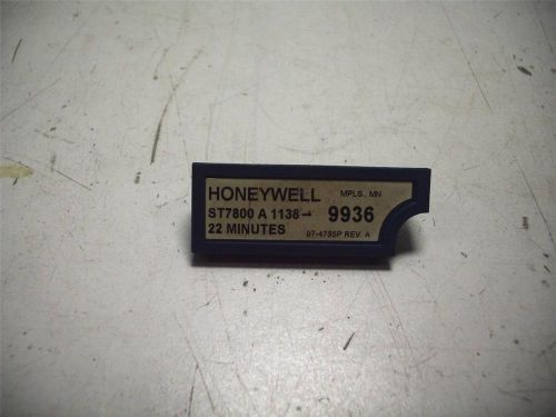 HONEYWELL ST7800 A 1138 PURGE TIMER CARD 22 MINUTES