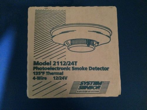 2112/24T PHOTOELECTRONIC SMOKE DETECTOR 12/24V 4 WIRE NEW IN BOX!!!